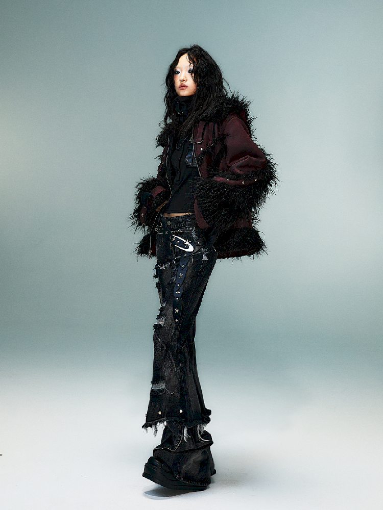 Lapel Suede Eco-Fur Warm Coat【s0000011477】