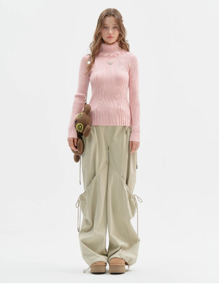 High Neck Knitted Bottom Shirt【s0000011509】