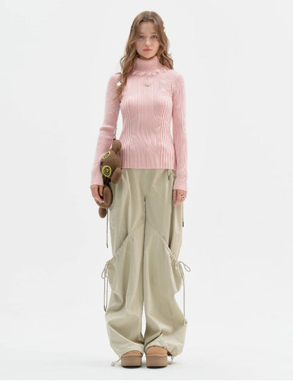 High Neck Knitted Bottom Shirt【s0000011509】