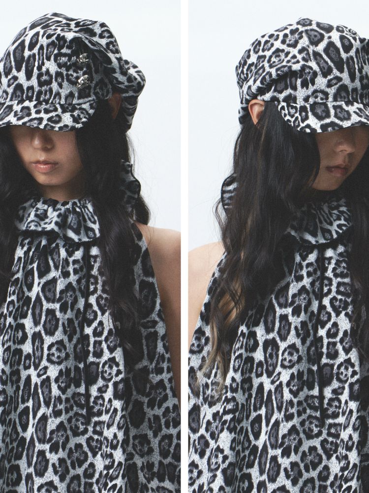 Two-color shaped pile hat【s0000012687】