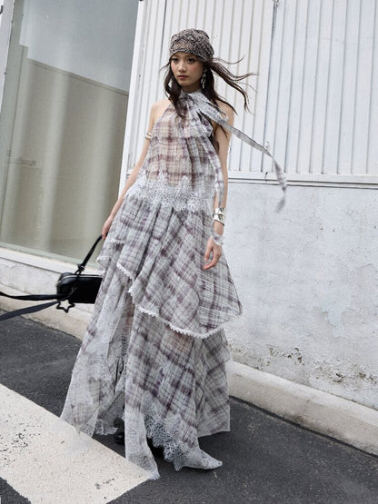 Romantic Irregular Lace Patchwork Dress【s0000016862】