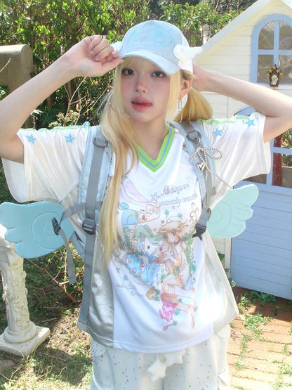 Patchwork Short Sleeve Jersey【s0000012196】