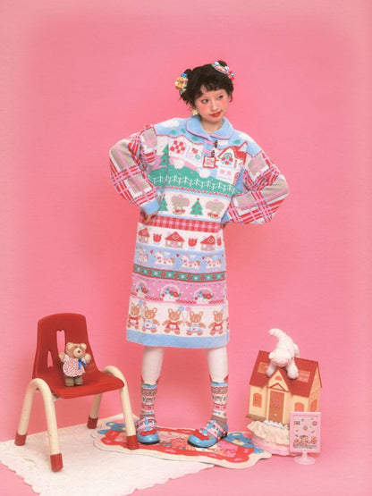 Knit Sweater Dress Long【s0000011322】