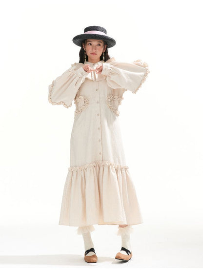 큰 소매 느슨한 밑단 드레스 [S0000011316]