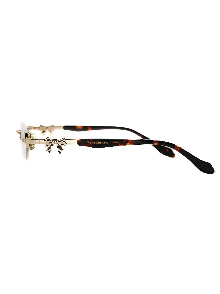 Metal Bow Rimless Glasses【s0000016134】