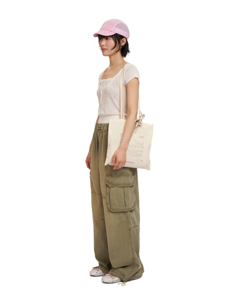 Square Neck Short Sleeve Blouse【s0000012528】