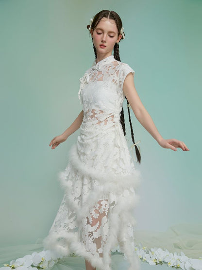 Burnt Flower Slim Temperament Set【s0000013593】