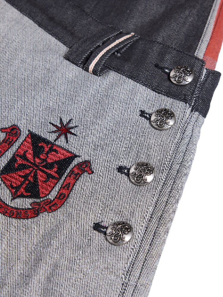 Cow Scimitar Wide Leg Denim Jeans【s0000016966】