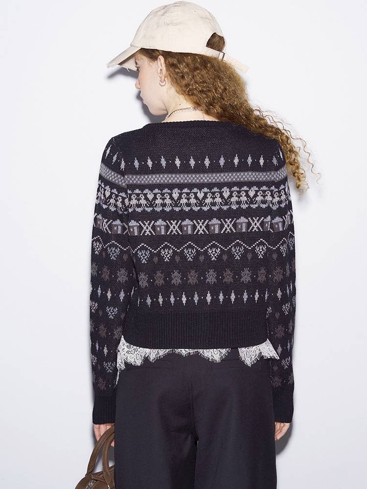 Round Neck Winter Cardigan Coat【s0000014386】