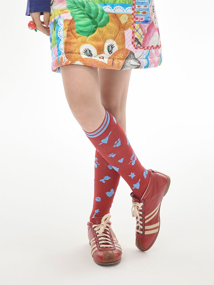 Illustration Mid Calf Socks [S0000010519]