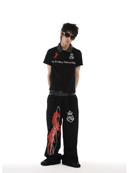 Camouflage Embroidered Street Sweatpants【s0000018258】