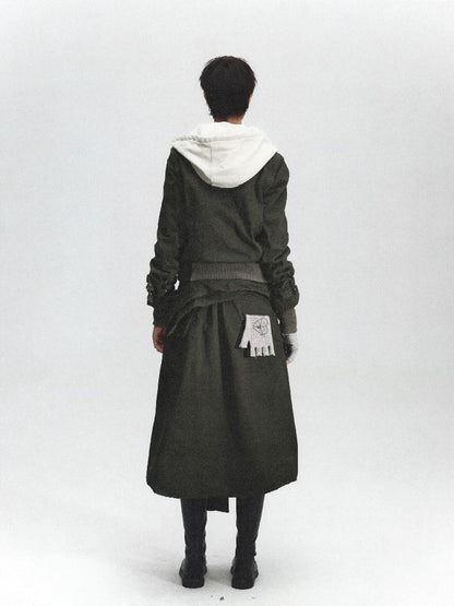 Airbrushed Denim Punk Halter Skirt【s0000011630】