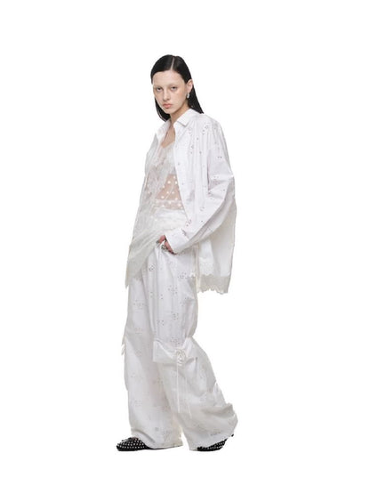 Wide Leg Work Pants【s0000011595】