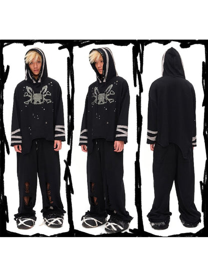 Riveted Rabbit Skull Sweatshirt【s0000016042】