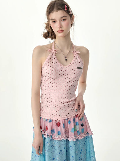 Polka Dot Milk Candy Camisole【s0000017259】