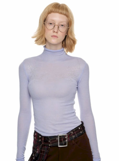 Knitted Turtleneck Bottom Shirt [S0000010645]