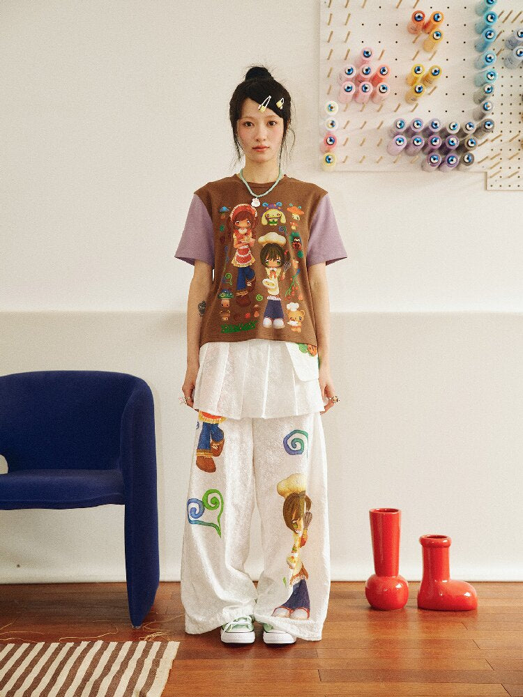 Forest Kitchen Printed Culottes【s0000018698】