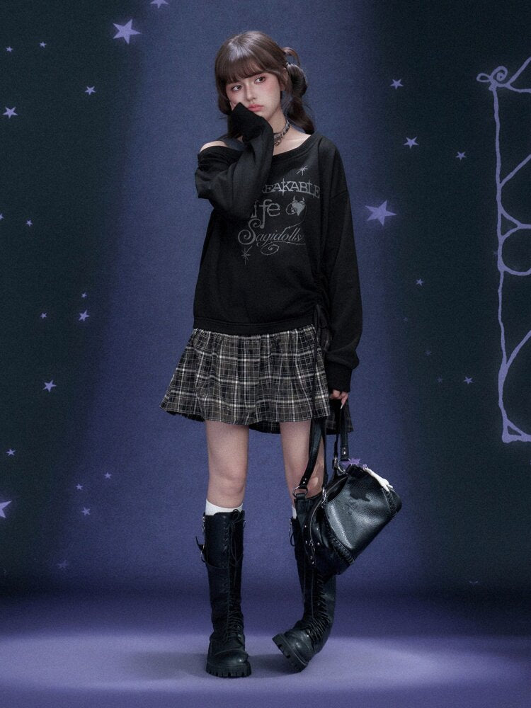 Dark Graffiti Fake Two Dress【s0000015466】