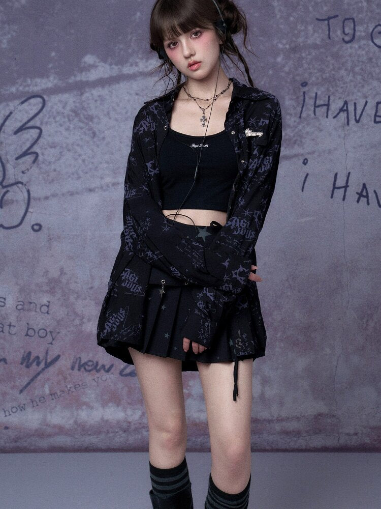 Printed Street Festival Shirt【s0000015761】