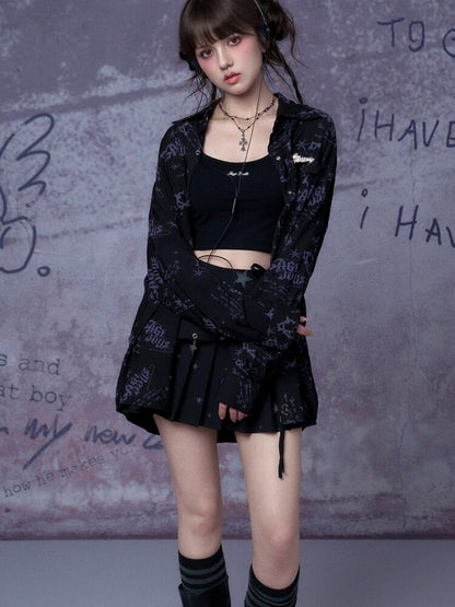 Printed Street Festival Shirt【s0000015761】