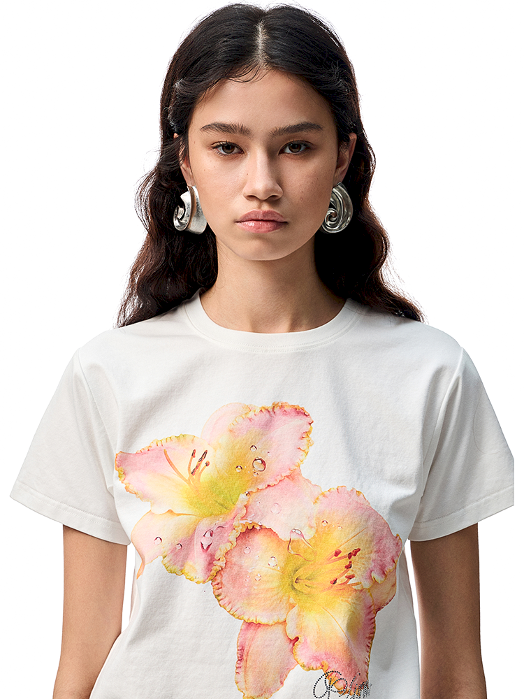 Printed Loose Short Sleeve T-Shirt【s0000012402】