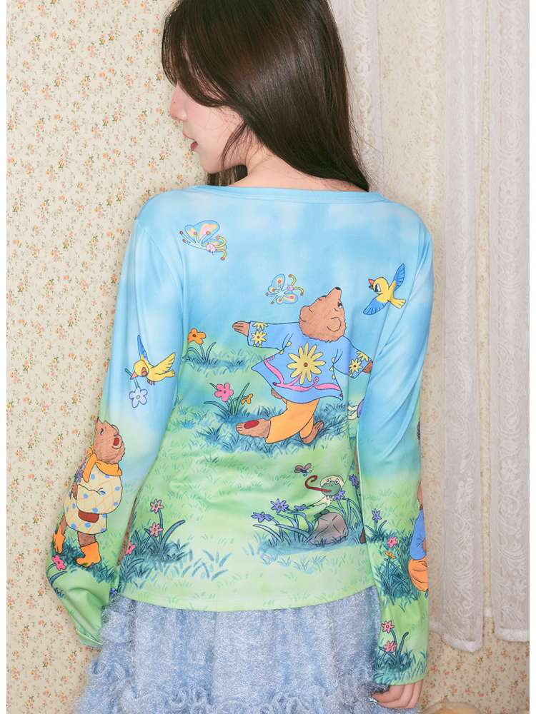 Diamond Letter Stretch Base Shirt【s0000014499】