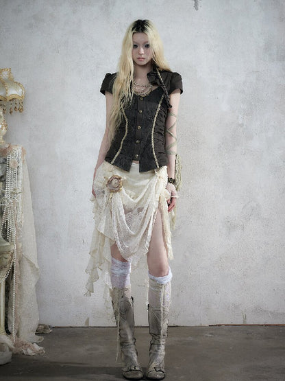Vintage Court Baroque Mermaid Skirt【s0000017990】