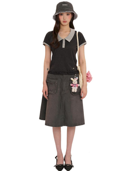 Shell label short sleeve t-shirt【s0000013454】