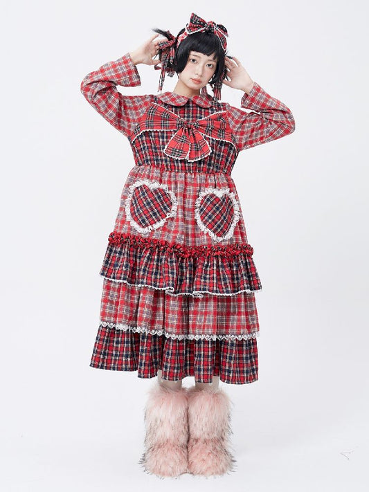 Lolita Cute Niche Plaid Dress Skirt【s0000005584】