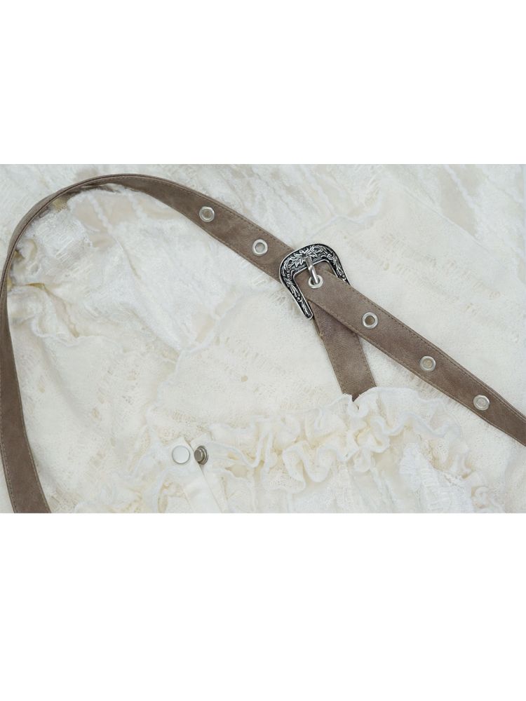 Patchwork Lattice Waisted Dress【s0000013889】