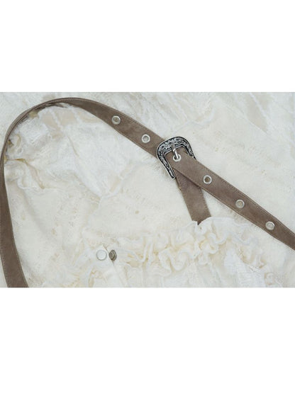 Patchwork Lattice Waisted Dress【s0000013889】