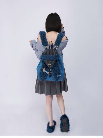Rabbit Ears Cute Fur Crossbody School Bag【s0000014619】