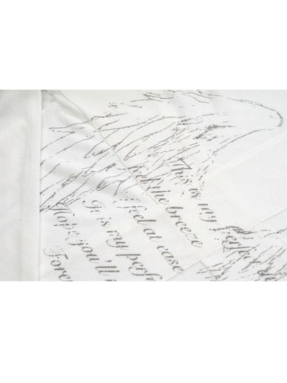 Cross Print Long Sleeve Knit Slouchy T-Shirt【s0000013892】