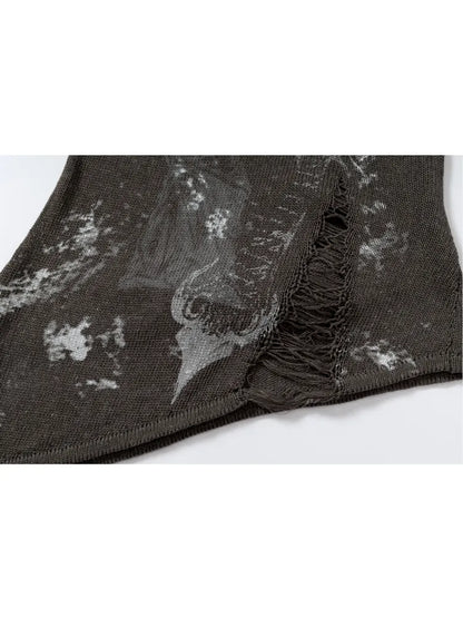 Slim-Fit V-Neck Long-Sleeve Knit Top【s0000013947】