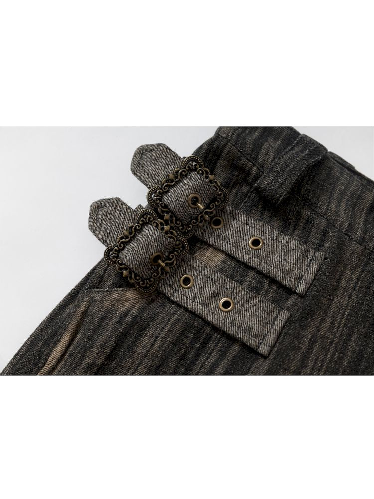 Low Rise Straight Leg Mid Pants【s0000012318】