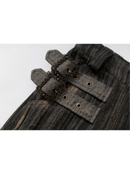 Low Rise Straight Leg Mid Pants【s0000012318】