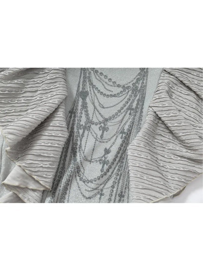 Puff Sleeves Round Neck Long Sleeve Base【s0000013956】