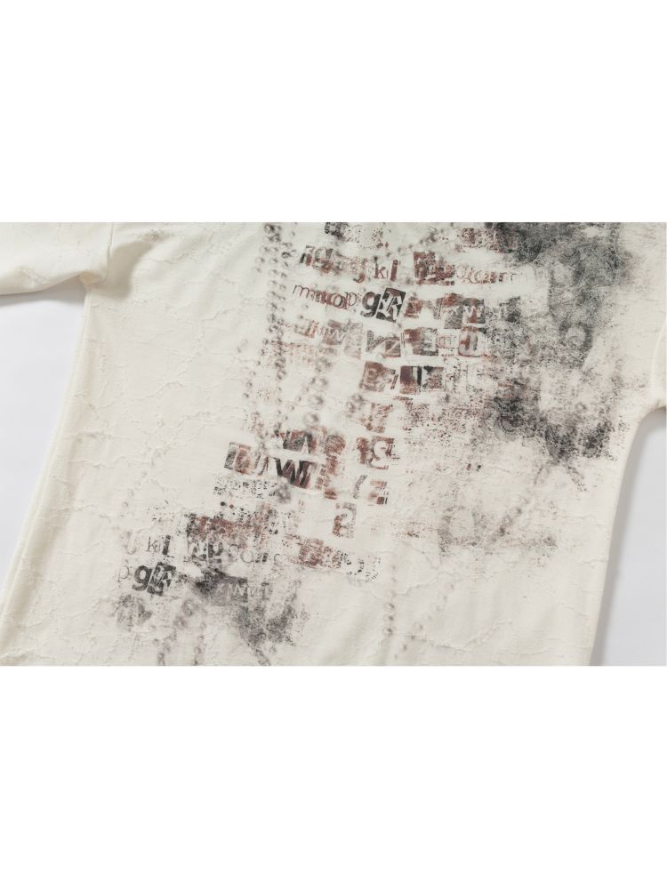 One-shoulder long-sleeved T-shirt【s0000012613】