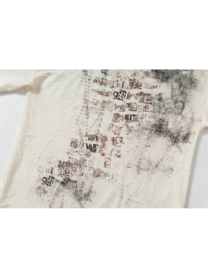 One-shoulder long-sleeved T-shirt【s0000012613】