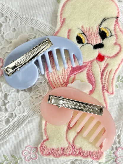 Cute Pink-Blue Comb Hair Clip【s0000013940】