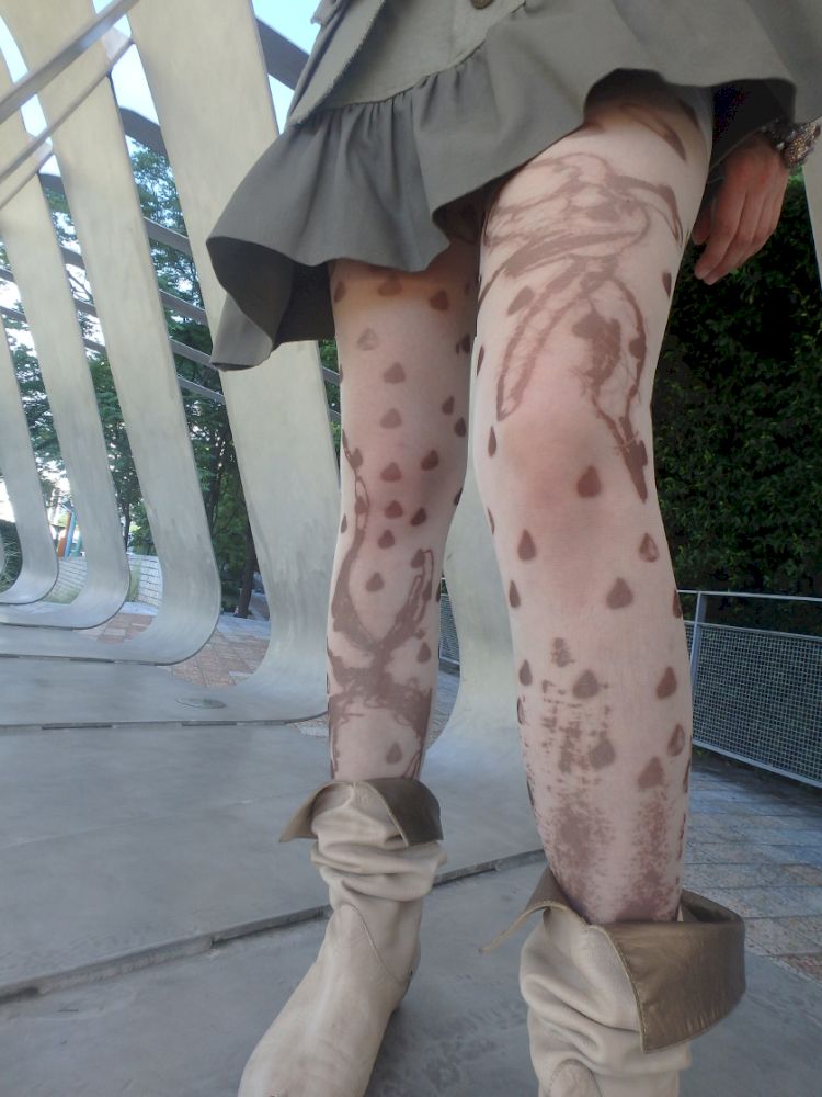 Irregular Print 10D Ultra-thin Stockings【s0000013174】