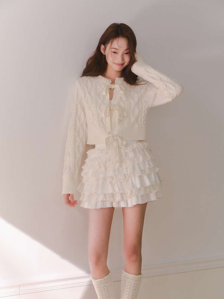 Patchwork Lace Mini Skirt【s0000014613】