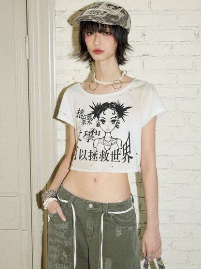 Save the world camouflage hooded T【s0000012427】