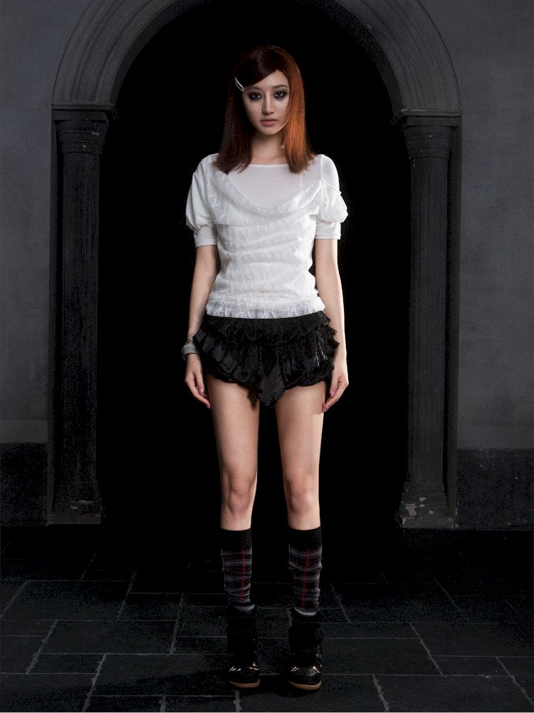 Bubble short sleeve t-shirt【s0000012309】