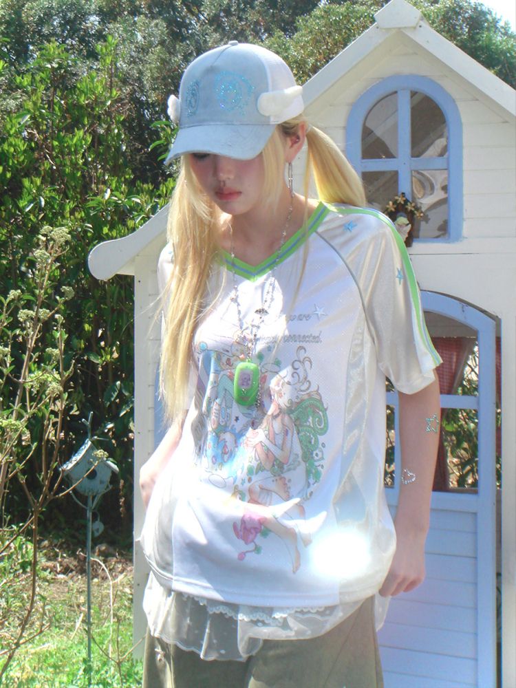 Patchwork Short Sleeve Jersey【s0000012338】