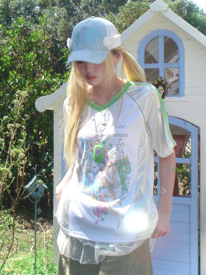 Patchwork Short Sleeve Jersey【s0000012338】