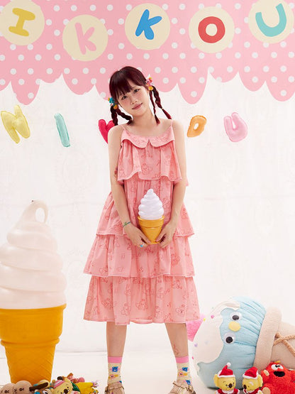 Animal Angel Pink Cake Halter Dress【s0000013192】