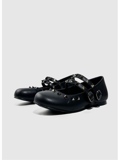 Vintage Rivet Flat Ballet Shoes【s0000015705】