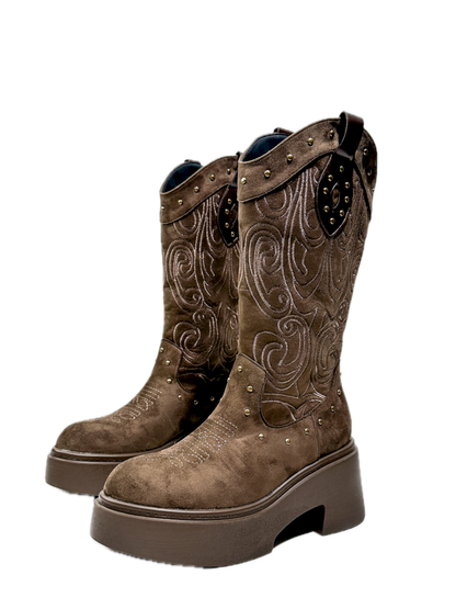 Thick Bottom Western Boots【s0000013764】