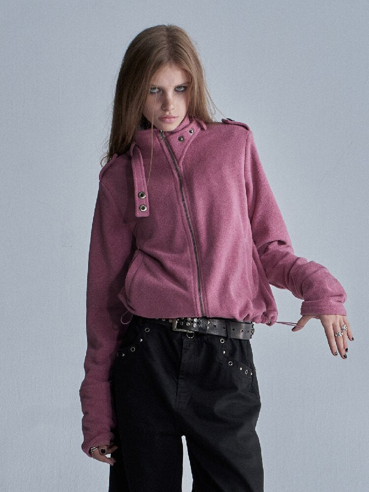 Three Color Fleece Loose Jacket【s0000018473】